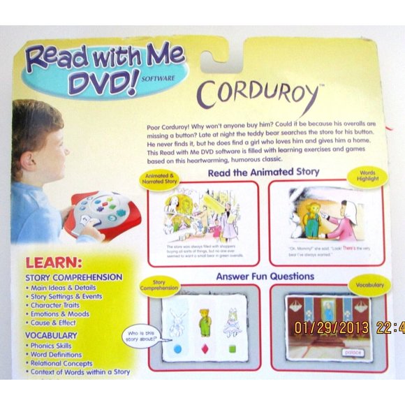 Fisher Price "Read with Me" DVD - Corduroy Bear - Scholastic New Sealed Package - Picture 5 of 6